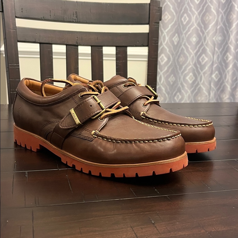 Polo Ralph Lauren Dry Goods Country Ranger Low Shoes Strap new Mens Size 12